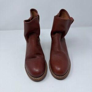 Red Wing Short Pull On Boots Brown Leather Western Womens Size 6B